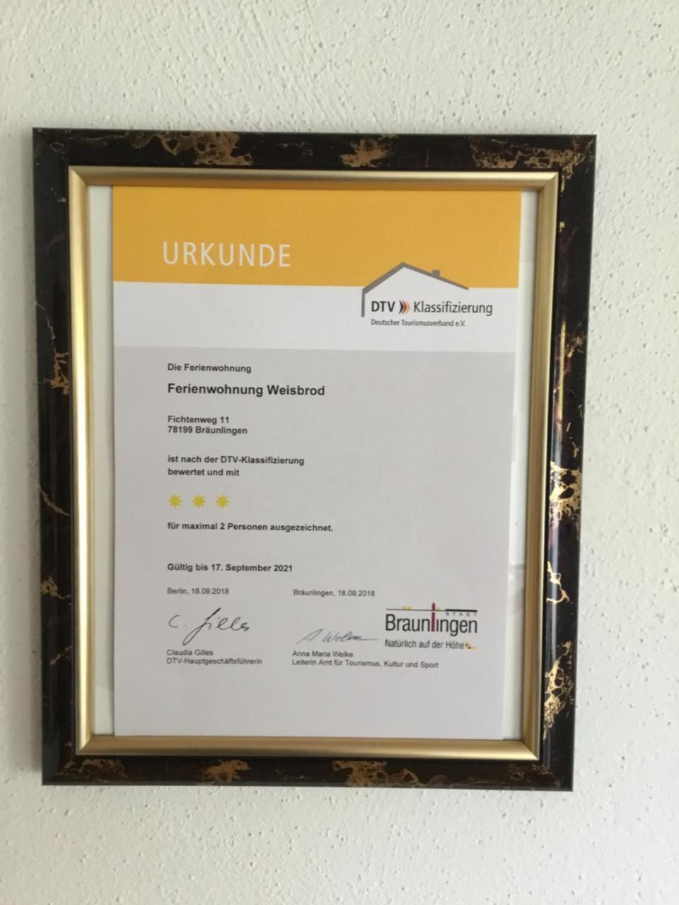 Ferienwohnung Weisbrod, Nur Private Buchungen Bräunlingen Zewnętrze zdjęcie
